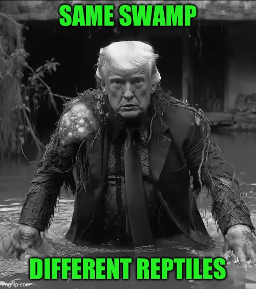 Same swamp; Different reptiles | made w/ Imgflip meme maker