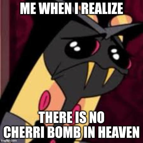 sad | image tagged in hazbin hotel | made w/ Imgflip meme maker