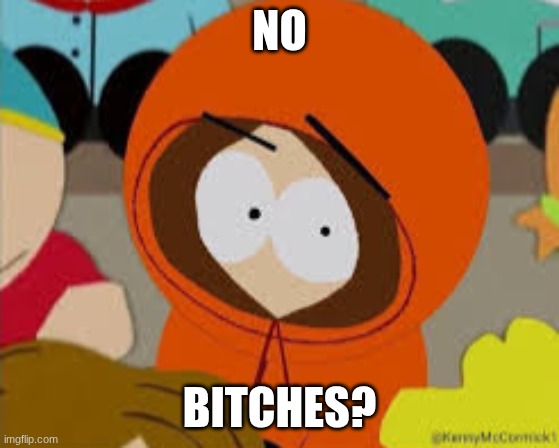 No bitches? (Kenny edition) | no bitches? | image tagged in no bitches kenny edition | made w/ Imgflip meme maker