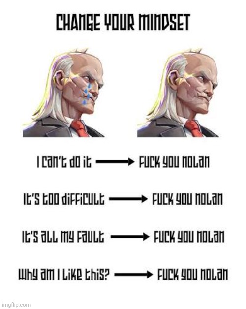 He doesn't like Nolan | image tagged in no nolan | made w/ Imgflip meme maker