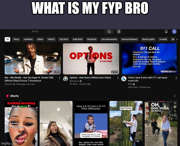 what is my FYP bro | made w/ Imgflip meme maker