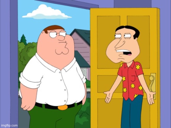 Quagmire vs Peter | image tagged in quagmire vs peter | made w/ Imgflip meme maker