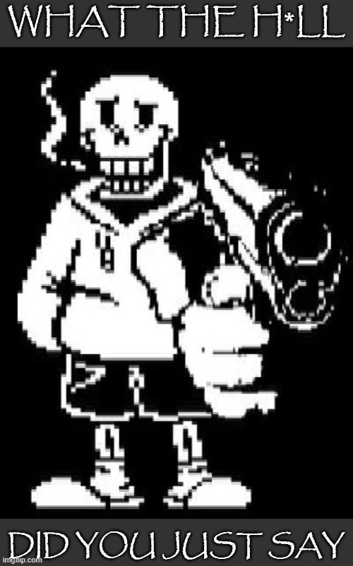 Teralo Shooter | WHAT THE H*LL DID YOU JUST SAY | image tagged in teralo shooter | made w/ Imgflip meme maker