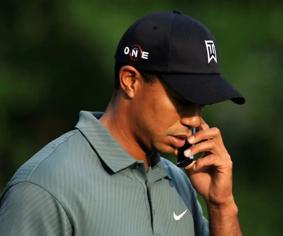 Tiger Woods Phone Blank Meme Template