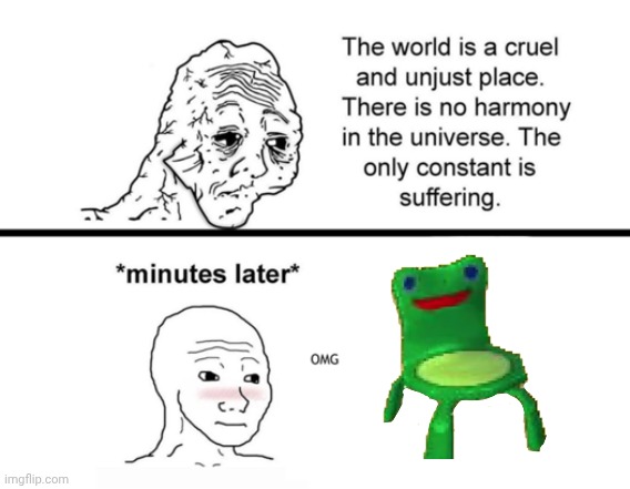 The World is a Cruel and Unjust Place Template | image tagged in the world is a cruel and unjust place template | made w/ Imgflip meme maker