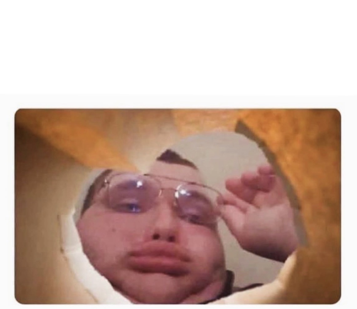 Looking In Bag Blank Meme Template