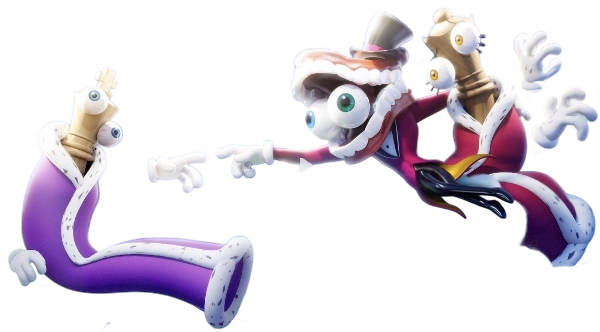 Kinger, Caine & Queenie Blank Meme Template