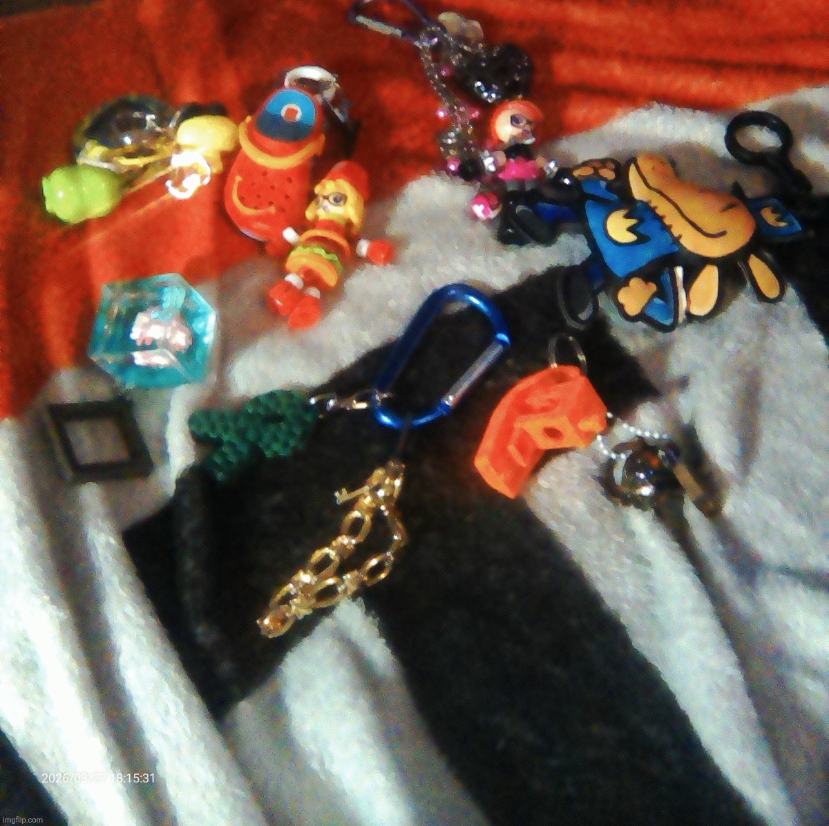 All the trinkets and stuff I often have on my special bag | made w/ Imgflip meme maker