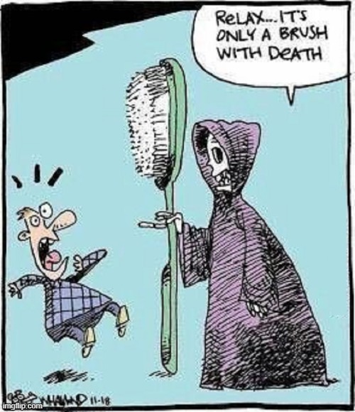 Tragedies end by a death; all Comedies, by marriage. | image tagged in vince vance,brush,with,death,cartoons,grim reaper | made w/ Imgflip meme maker