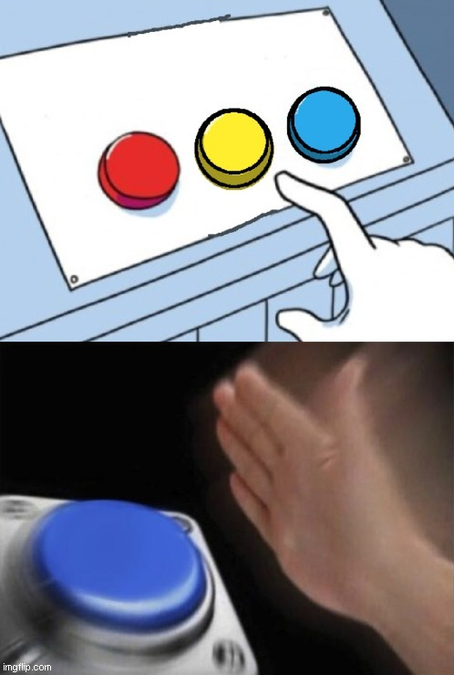3 button one smash Blank Meme Template