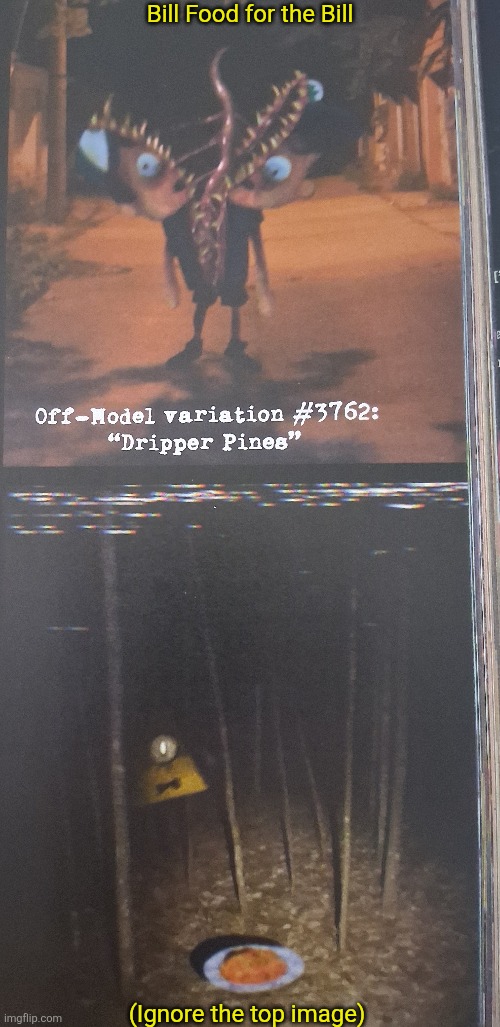 Bill Food for the Bill | Bill Food for the Bill; (Ignore the top image) | image tagged in book of bill | made w/ Imgflip meme maker