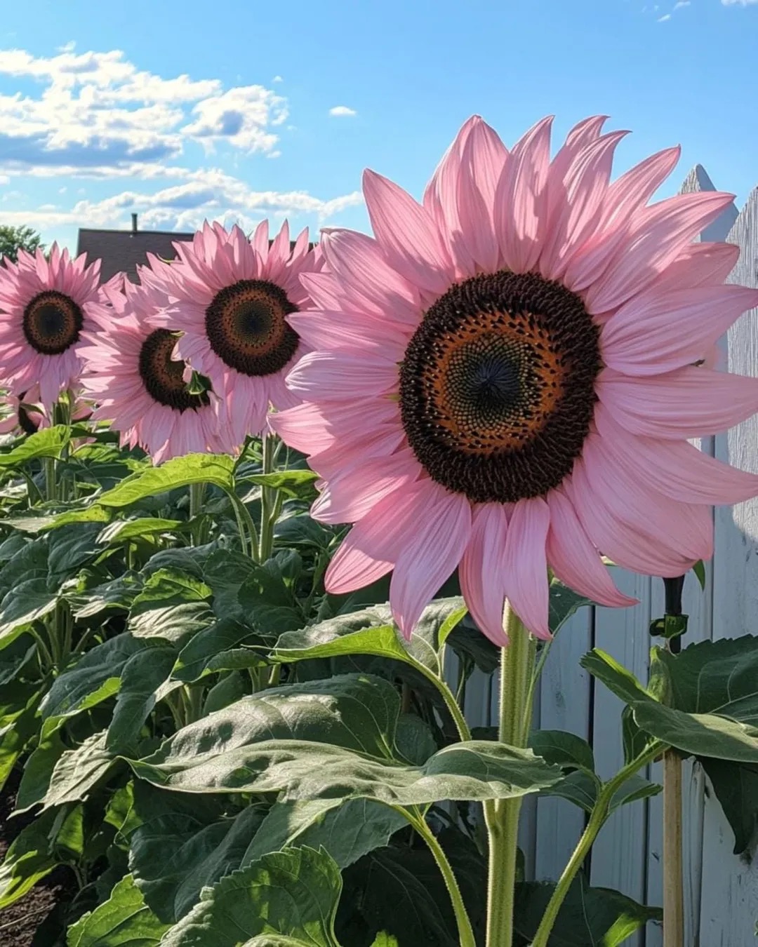 Pink Sunflowers | image tagged in photography,sunflower | made w/ Imgflip meme maker