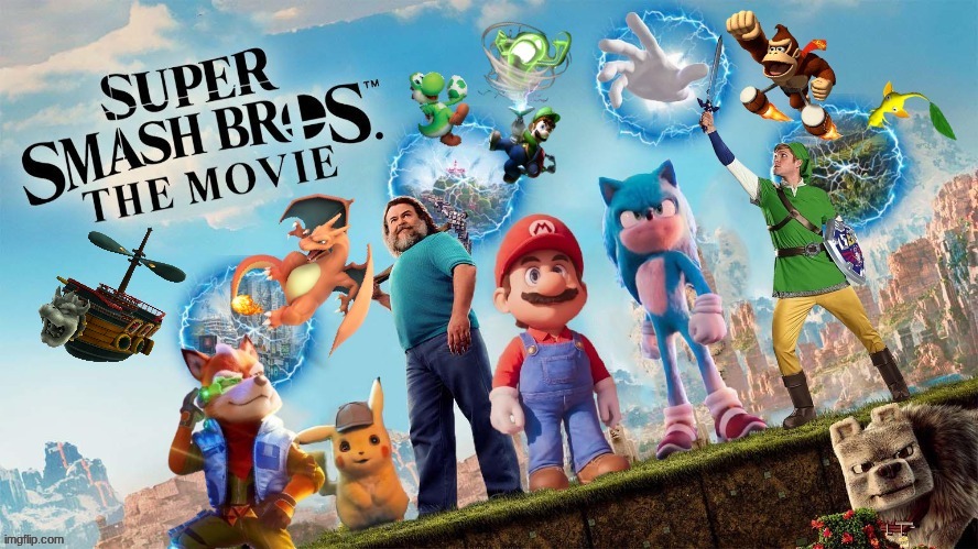 Super Smash Bros movie meme | image tagged in memes,wtf,gaming,star fox,mario,super smash bros | made w/ Imgflip meme maker