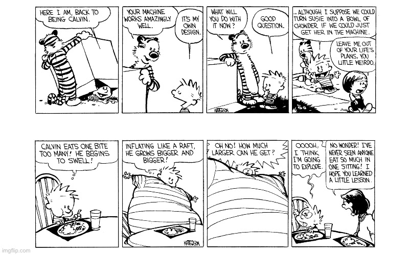 image tagged in calvin and hobbes,comics | made w/ Imgflip meme maker