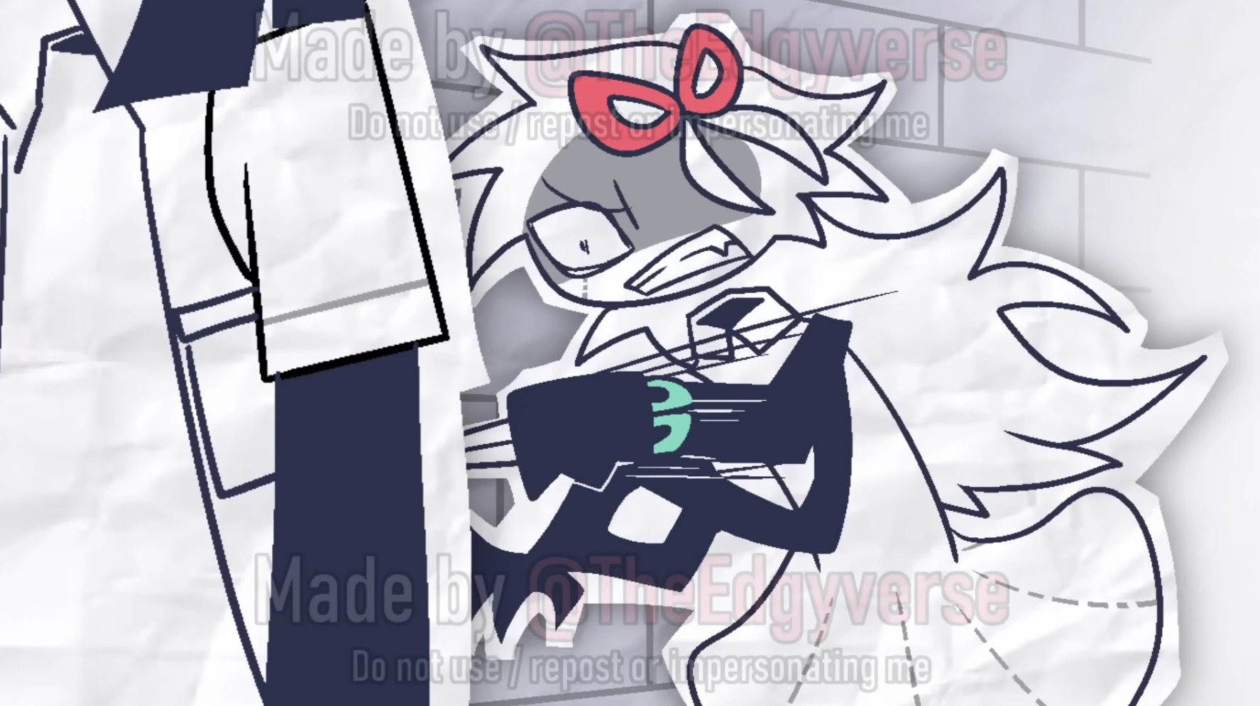 Scissor knife Blank Meme Template