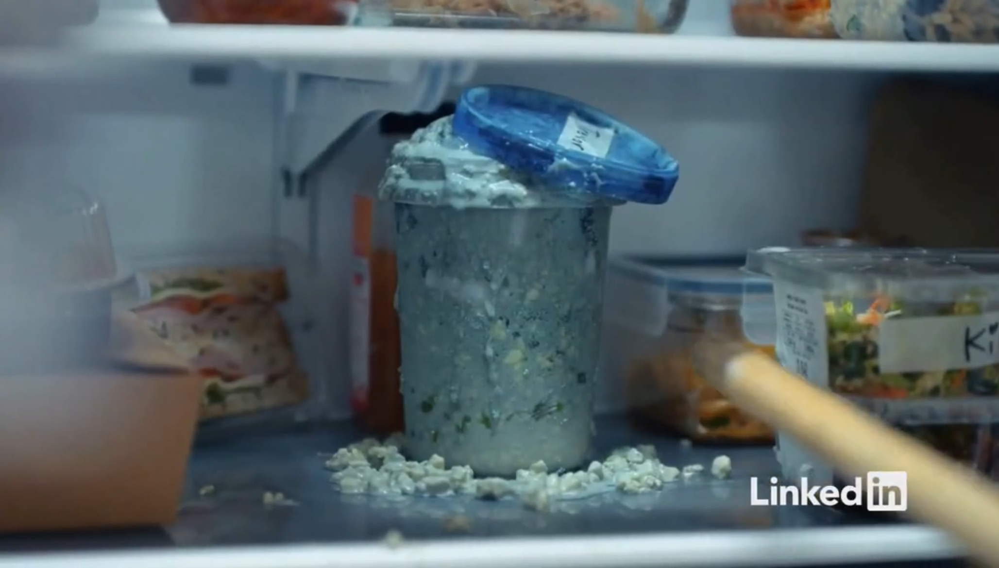 LinkedIn fridge goo Blank Meme Template