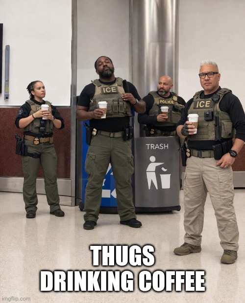 Thugs drinking coffee | made w/ Imgflip meme maker