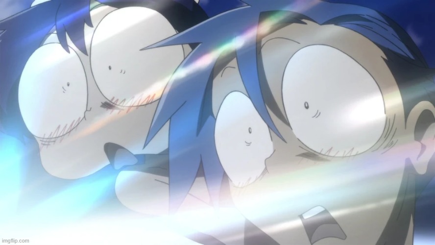 GOOD MORNING SUNSHINE (Gurren Lagann) | image tagged in good morning sunshine gurren lagann | made w/ Imgflip meme maker