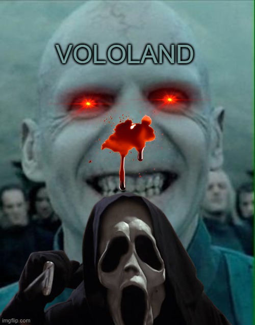 Voldemort Grin | vololand | image tagged in voldemort grin | made w/ Imgflip meme maker