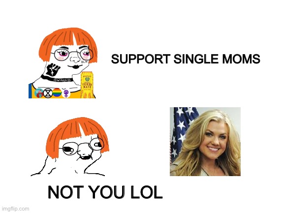 How to spot a gender studies student in the wild | Support single moms; Not you lol | image tagged in lol | made w/ Imgflip meme maker