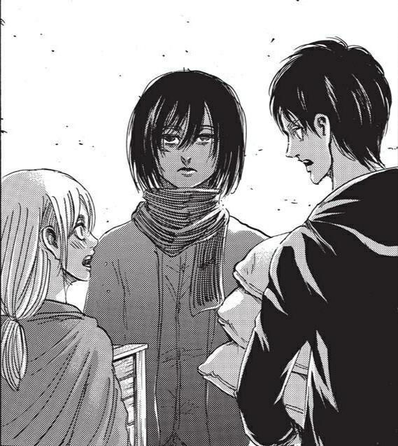 mikasa glare historia Blank Meme Template