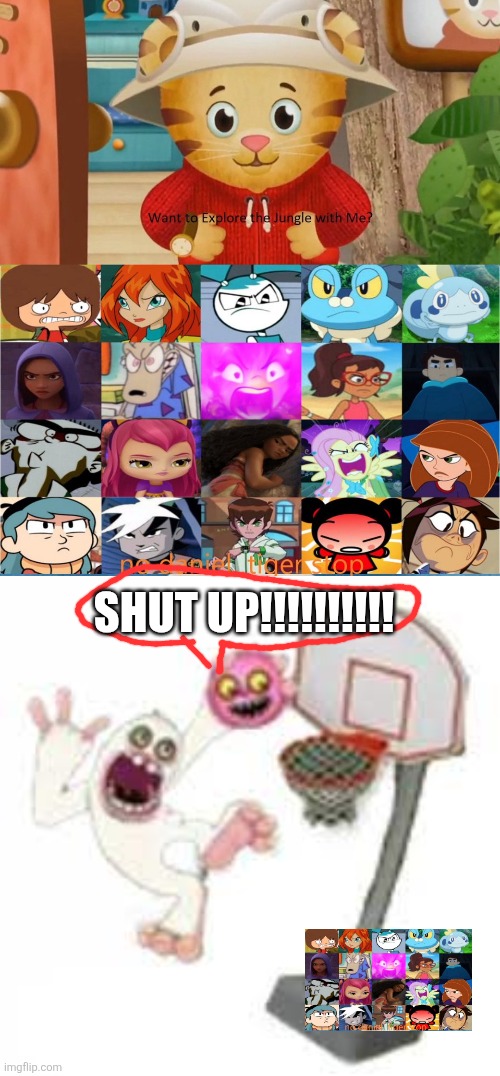 SHUT UP!!!!!!!!!!!!!!!!! Part 2 | Shut up!!!!!!!!!! | image tagged in this radiates those koltongaebler posts,thumpies | made w/ Imgflip meme maker