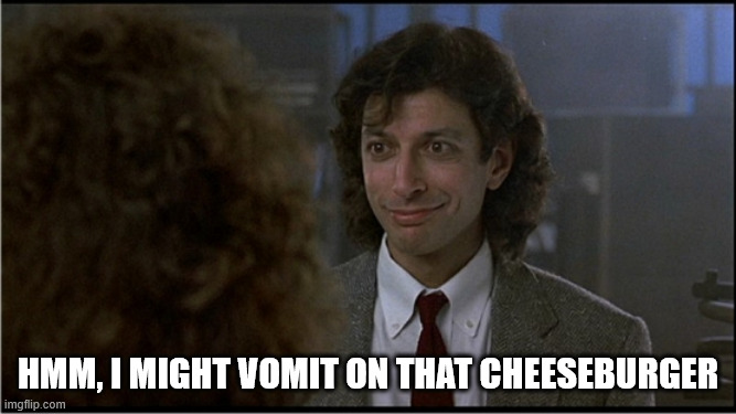 Cheeseburger | Hmm, I might vomit on that cheeseburger | image tagged in cheeseburger | made w/ Imgflip meme maker