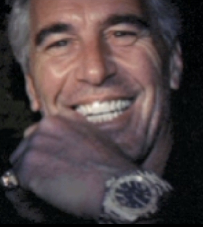 Jeffrey Epstein shows his clock Blank Meme Template