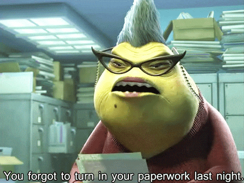 You forgot to turn in your paperwork last night Blank Meme Template