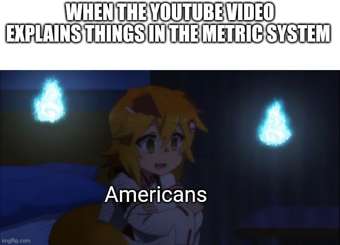 I don't understand | When the YouTube video explains things in the metric system; Americans | image tagged in senko ptsd | made w/ Imgflip meme maker