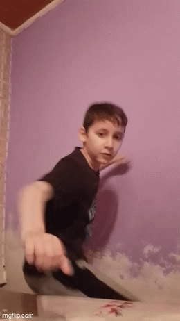 Kid Punching Kamera Blank Meme Template