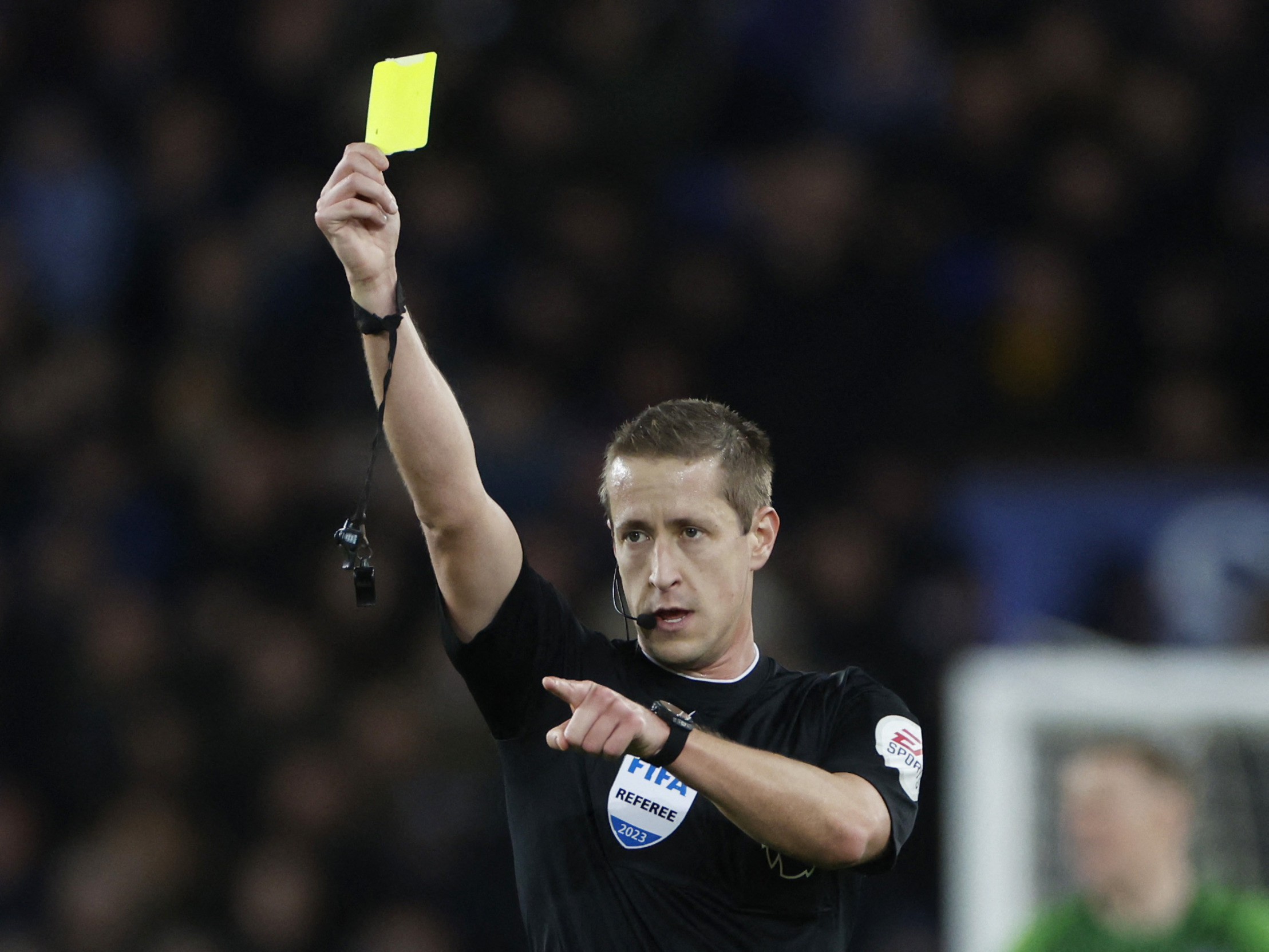 Referee yellow card Blank Meme Template