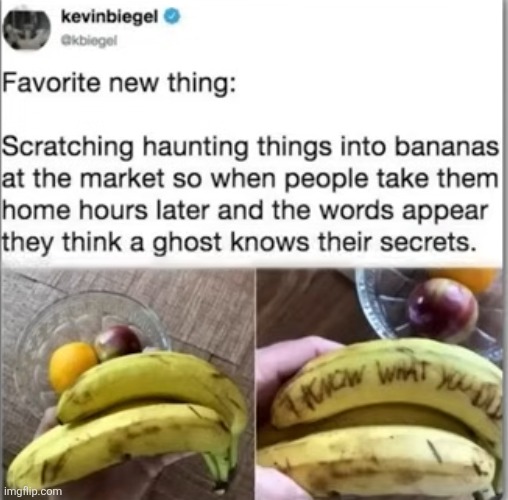 image tagged in bananas,scary,bruise,fruit,berries,message | made w/ Imgflip meme maker