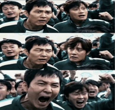 Squid Games Cheer Blank Meme Template
