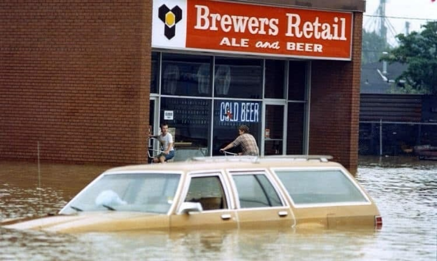 Beer flood Blank Meme Template