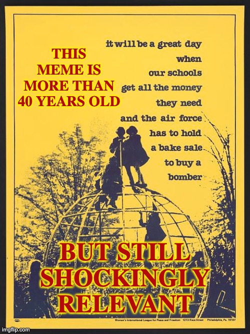 this meme is more than 40 years old; but still
shockingly
relevant | made w/ Imgflip meme maker