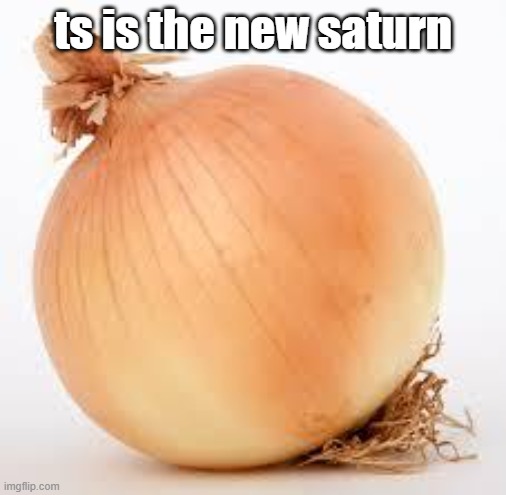 we onioning ppl now | ts is the new saturn | image tagged in onion | made w/ Imgflip meme maker