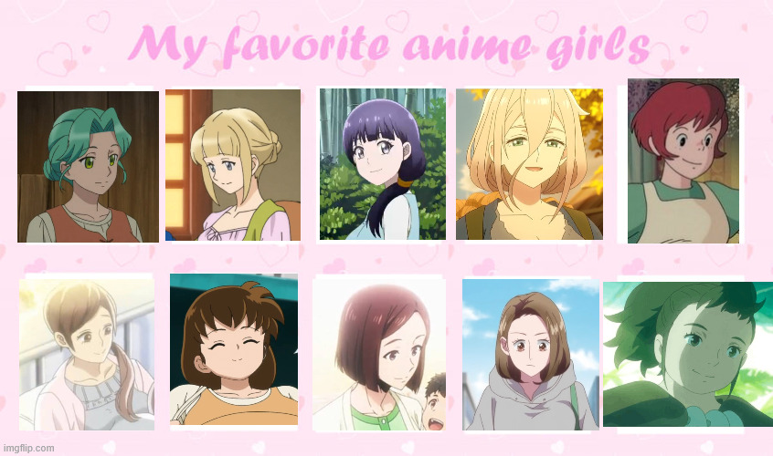 my favorite anime girls | image tagged in my favorite anime girls,memes,anime meme | made w/ Imgflip meme maker