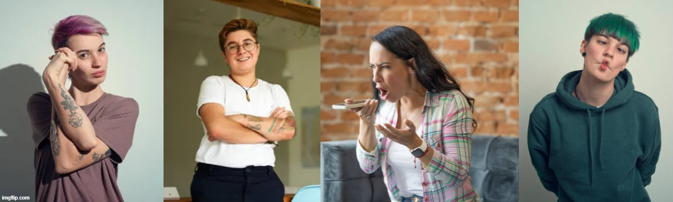 liberal women Blank Meme Template