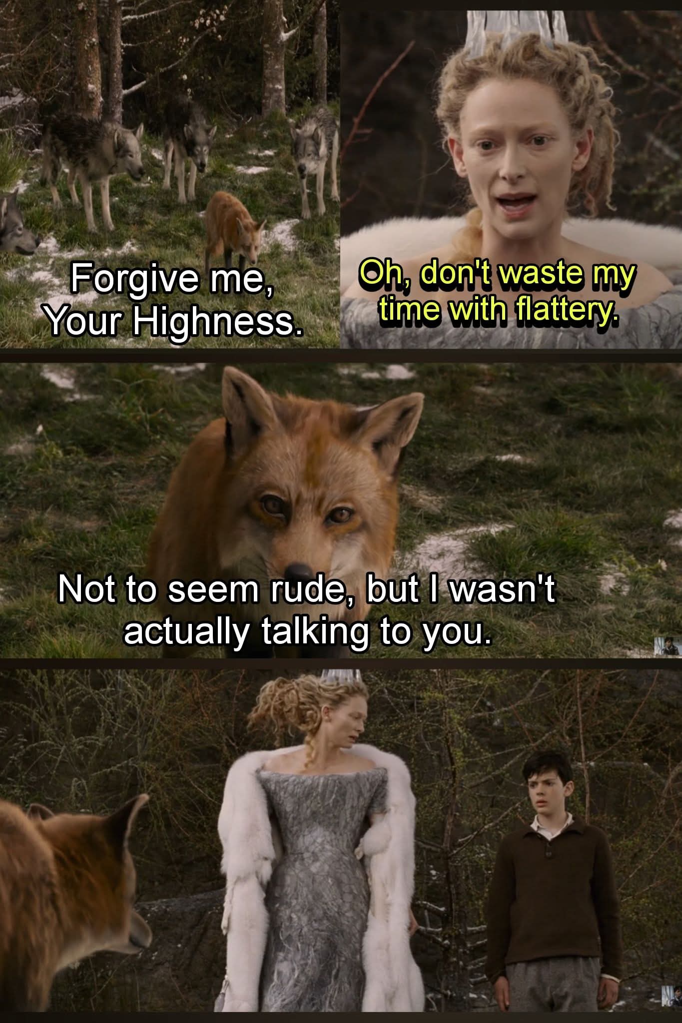 Narnia Forgive Me Your Highness Blank Meme Template