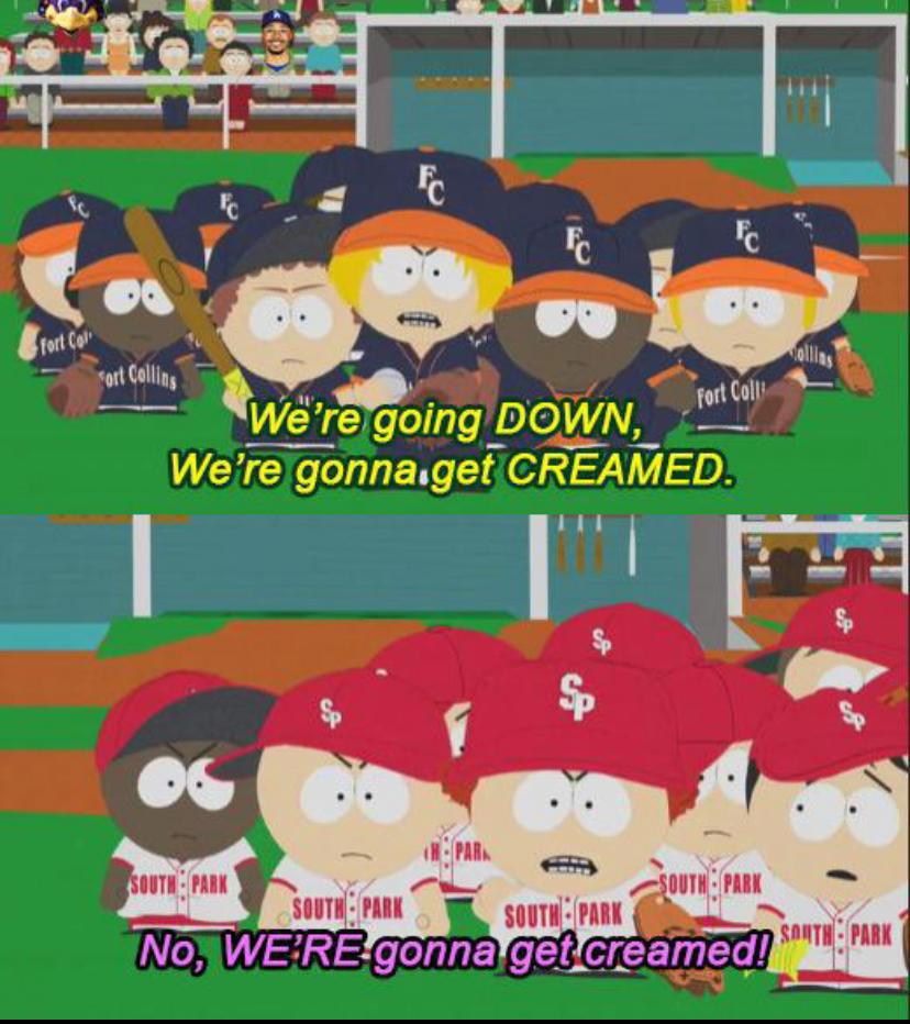 We’re Going Down- South Park Blank Meme Template