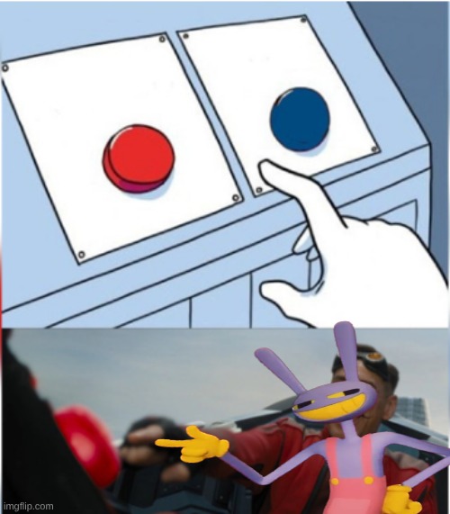 Robotnik Pressing Red Button | image tagged in robotnik pressing red button | made w/ Imgflip meme maker