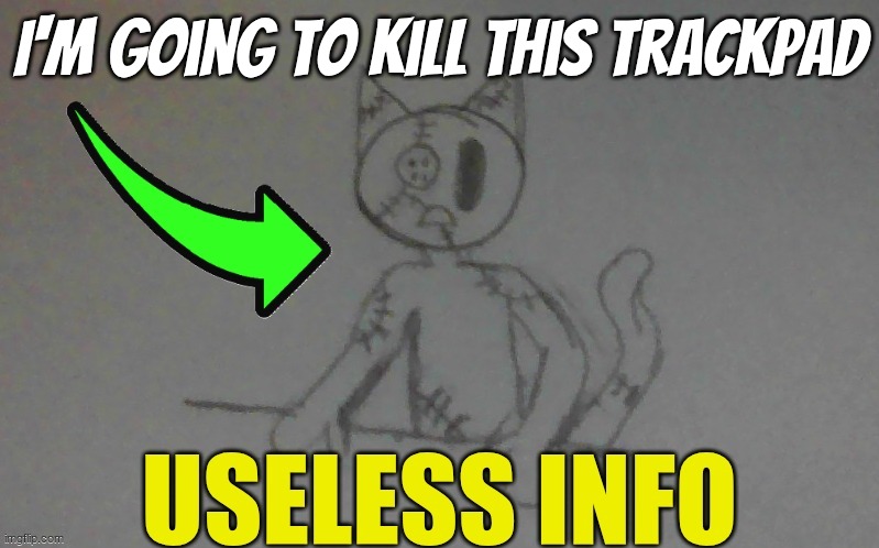 made my realize just how shitty this Chromebook is | I'm going to kill this trackpad | image tagged in puffy useless info | made w/ Imgflip meme maker