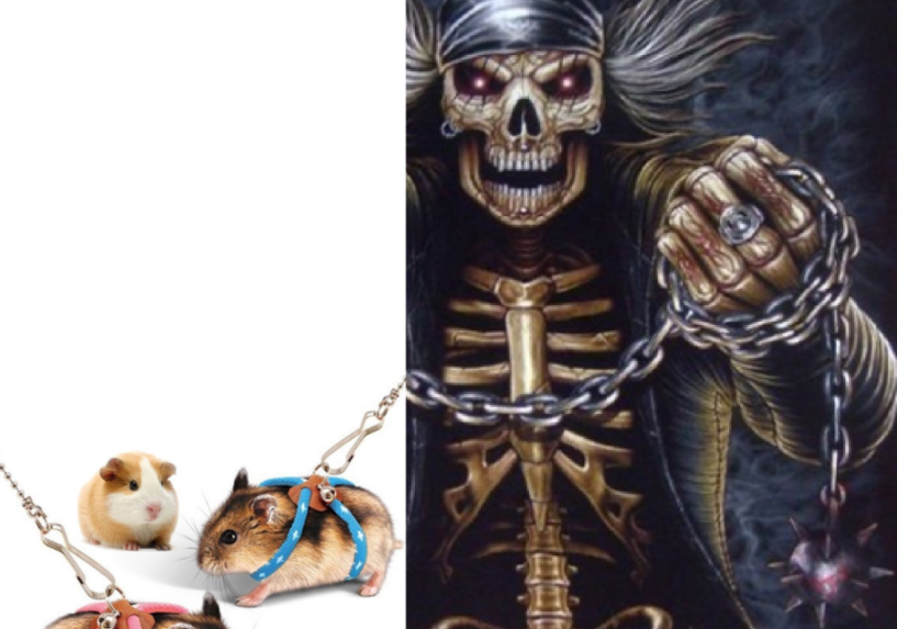 leashed rats Blank Meme Template