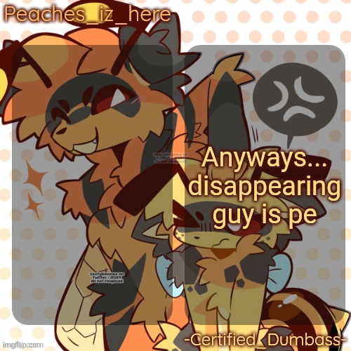 mother and rat shared temp | Anyways... disappearing guy is pe | image tagged in mother and rat shared temp | made w/ Imgflip meme maker