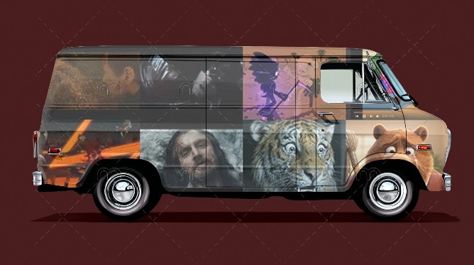 Avengers: Infinity War Delivery Van Mockup Blank Meme Template