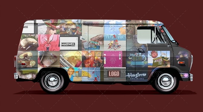 Dragon Ball Z Delivery Van Mockup Blank Meme Template