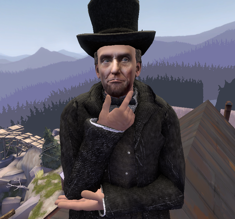 Abraham Lincoln Thinking Blank Meme Template