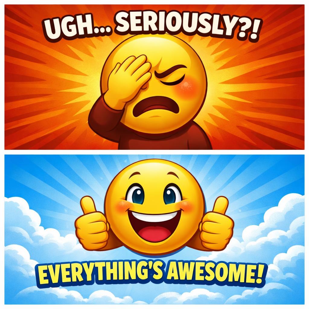 I happy but facepalm Blank Meme Template