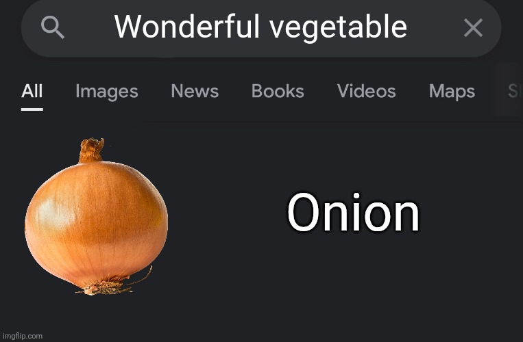 Onions are great | Wonderful vegetable; Onion | image tagged in fake search,onion,onions,vegetable,happy,memes | made w/ Imgflip meme maker